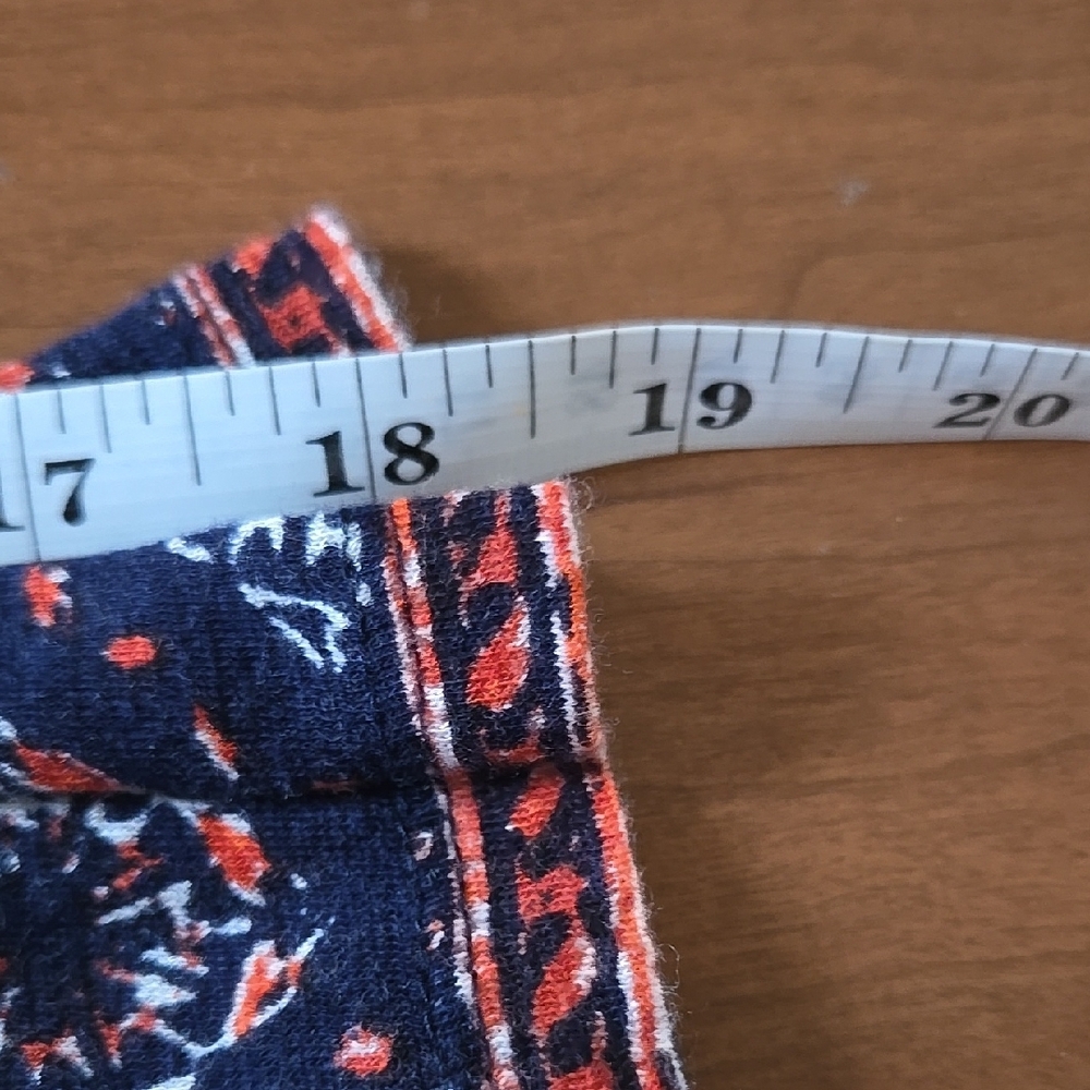 Bohemian Red and Blue Tunic Top - Picture 6 of 6